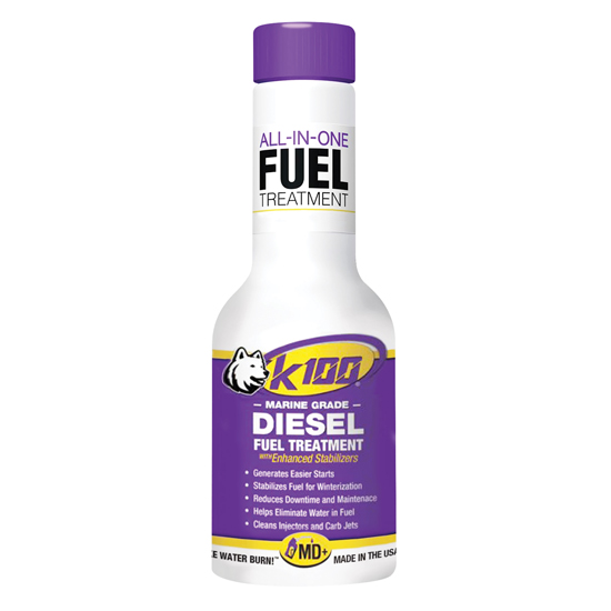 K100&REG MARINE DIESEL FUEL TREATMENT 8 OZ TREATS 62 GAL
