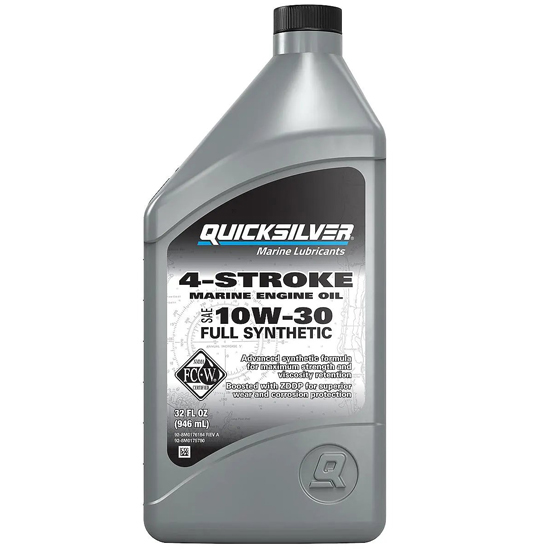 QUICKSILVER 10W-30 4-STROKE FULL SYNTHETIC MARINE ENGINE OIL QT