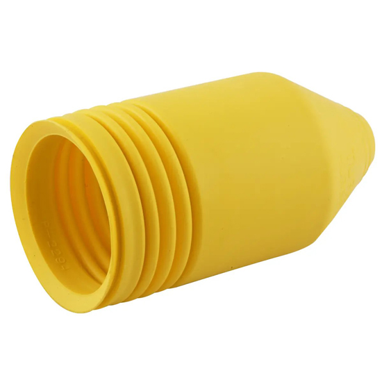 HUBBELL TWIST-LOCK&REG YELLOW 50A SHORT DEVICE BOOT