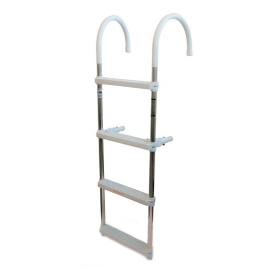 DRIFTER MARINE 4-STEP ALUMINUM LADDER 11" HOOK 15"W X 47"H