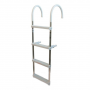 DRIFTER MARINE 4-STEP ALUMINUM LADDER 11" HOOK 15"W X 47"H
