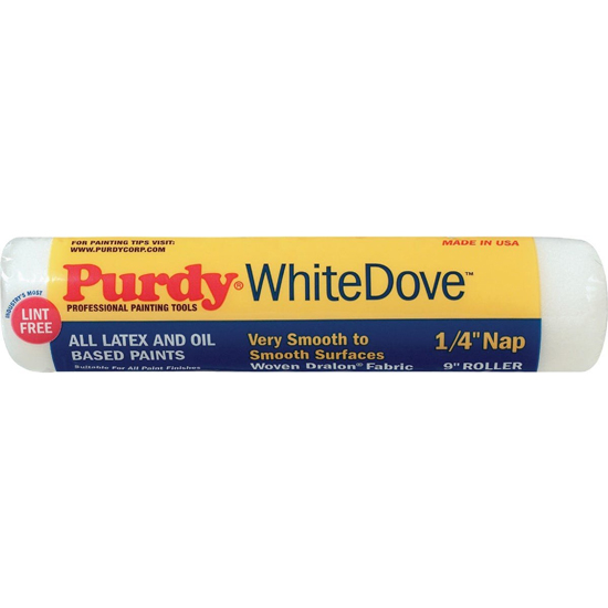 PURDY&REG WHITE DOVE 9" X 1/4" WOVEN FABRIC ROLLER COVER