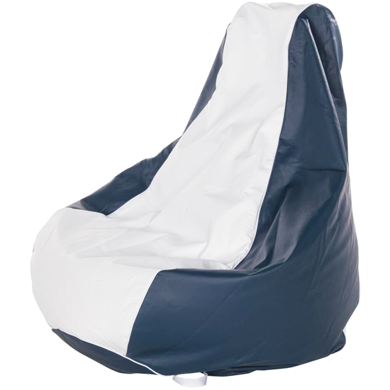 TAYLOR MADE&REG WHITE/NAVY MARINE BEAN BAG CHAIR