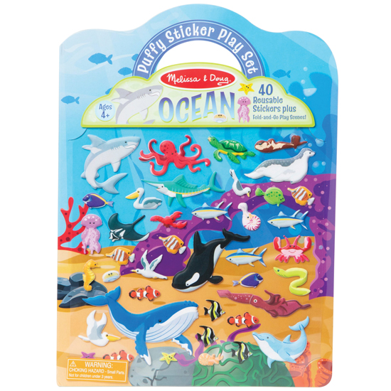 MELISSA & DOUG OCEAN PUFFY STICKER PLAYSET