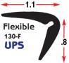 PVC EDGING FLEXIBLE WHITE COILS  *UPS*