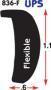 PVC RUB RAIL FLEXIBLE WHITE *UPS*