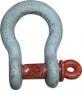 SHACKLE ANCHOR 1/4" LOAD RATED RED SCREW PIN WLL 1/2 TONS