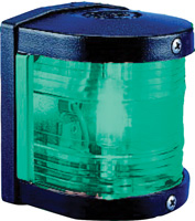 LIGHT STARBOARD 12V/10W SERIES 25 BLACK 25200-7