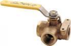 BALL VALVE 3-WAY 1.25" DIVERTER WITH SS LEVER