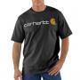 T-SHIRT CARHARTT LOGO BLACK MEDIUM