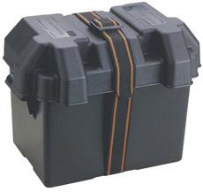 BATTERY BOX STD BLACK FOR GROUP 24 BATTERIES