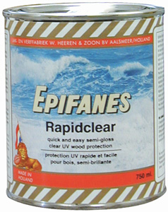 EPIFANES RAPID CLEAR WOOD PROTECTOR SEMI GLOSS FINISH MATTE 750 ML
