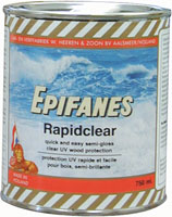 EPIFANES RAPID CLEAR WOOD PROTECTOR SEMI GLOSS FINISH CLEAR 750 ML