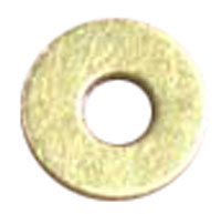FLAT WASHER BRASS #4  (BY/EA)