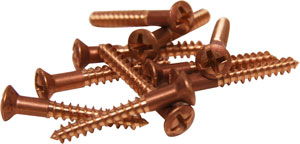 WOOD SCREW BRONZE OVAL HEAD FREARSON # 8 X 1-1/4" (BY EACH)