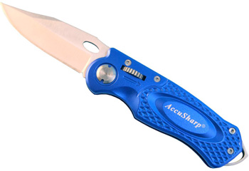 ACCUSHARP KNIFE SPORT FOLDING BLUE