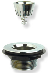 SINK WASTE STRAIGHT 1 1/2" SCREW 2 7/8"FLANGE