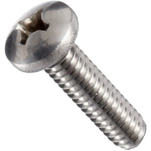 MACHINE SCREW STAINLESS PHILLIPS ROUND HEAT 8 X 3/8" (BY EA)