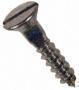 WOOD SCREW GAL FH 12X2.00 SLOT (BY/EA)