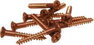 WOOD SCREW BRONZE OVAL HEAD FREARSON # 8 X 1-1/4" (BY EACH)
