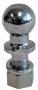 TRAILER HITCH BALL 2" CHROME FORGED 1" X 2 1/8