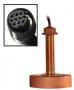 TRANSDUCER BRONZE THRU HULL 50-200 DPTH & TEM 10 PIN