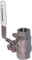 GROCO BALL VALVE IN-LINE FULL FLOW 316 STAINLESS STEEL .50"