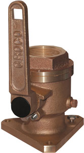 GROCO BALL VALVE SEACOCK FLANGED FULL FLOW 1"