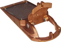 STRAINER WEDGE SHAPED WITH CLEANOUT BRONZE