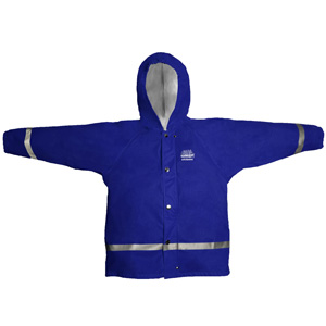 JACKET ZENITH JUNIOR HOODED BLUE SIZE 8