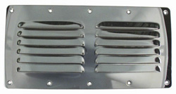 VENT LOUVERED STAMPED S/S 9 1/8" x 4 9/16"