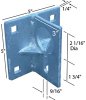 DOCK KEY HOLE CHAIN HOLDR H.D. T-SHAPED 1/2" CHAIN