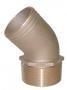 GROCO ADAPTER 45 DEGREE PIPE TO HOSE BRONZE 1.50"