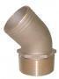 GROCO ADAPTER 45 DEGREE PIPE TO HOSE BRONZE 3"