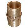 GROCO CLOSE NIPPLE CAST BRONZE PIPE STYLE WITH WRENCH HEX .75" NPT