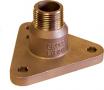 GROCO FLANGE ADAPTER BASE BRONZE FOR BALL VALVES 1"