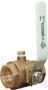 GROCO BALL VALVE FULL FLOW INLINE WITH PLUG BRONZE .75"