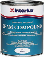 INTERLUX SEAM COMPOUND WHITE TOPSIDE QUART