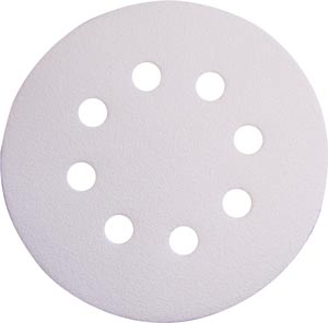 SANDPAPER DISC WHTLINE 5" 320D 8HOLE HOOK/LOOP 50BX