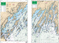 CHART WATERPROOF CASCO BAY LARGE PRINT