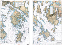 CHART WATERPROOF EGGEMOGGIN REACH