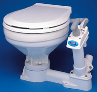 JABSCO TWIST 'N' LOCK MANUAL TOILET COMPACT 16.75"D X 17.75"W X 13.19"H