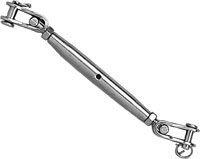 TURNBUCKLE JAW & JAW S/S 5/32" WIRE .25-28 THREAD