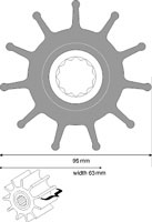 IMPELLER 11 BLADE NEOPRENE