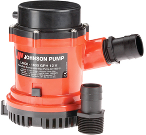 JOHNSON PUMP PRO SERIES LIVEWELL 1600 GPH 12 VOLT 1-1/8"-1-1/4" HOSE