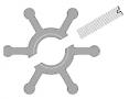 JOHNSON PUMP IMPELLER MC97 COMPOUND F35 12 MM I.D. 6 BLADE