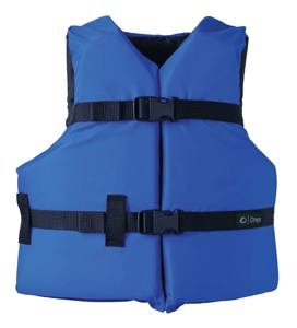 ONYX LIFEVEST GENERAL PURPOSE TYPE 3 BLUE YOUTH 50-90 LBS