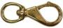 SNAP HOOK SWIVEL 5/8 EYE 3.25" LONG BRASS
