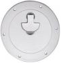 BOMAR DECK PLATE 6" POLYCARBONATE WHITE LOCKING NON-SKID