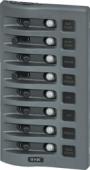BLUE SEA 4378 ELECTRICAL PANEL WEATHRDK 8 POS CB 15 AMP 12V GRAY